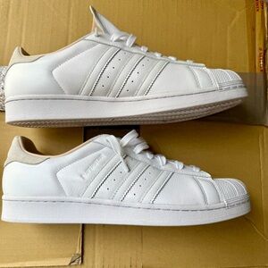Adidas White Leather Sneakers